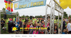 Desktop Screenshot of milansmiraclefund.org