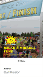 Mobile Screenshot of milansmiraclefund.org